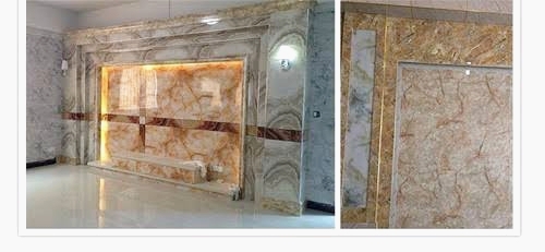 how to install uv marble sheet in furniture panel