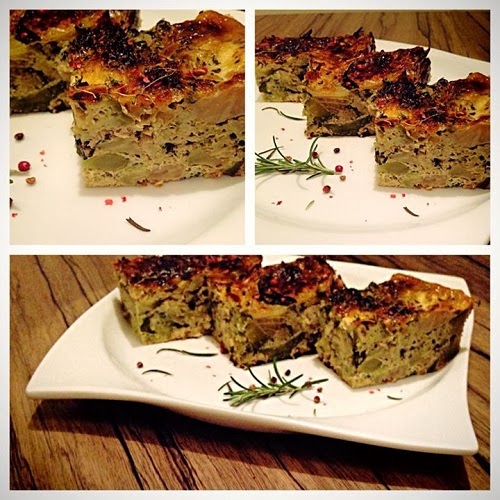 Quiche de legume cu pui