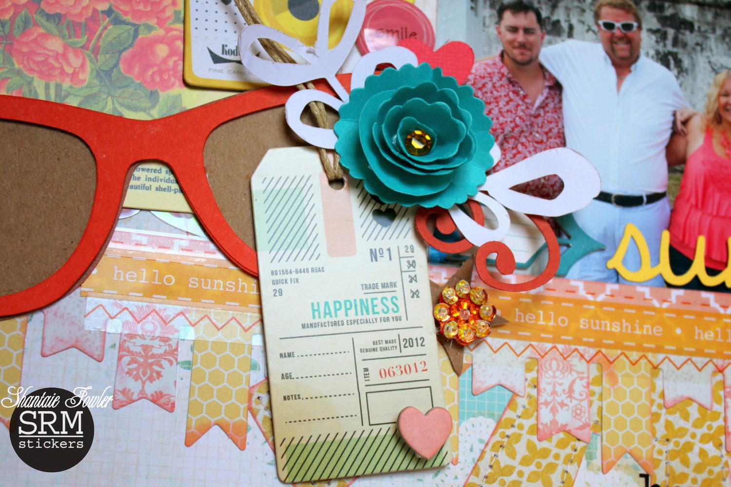 SRM Stickers Blog - Summer Layout by Shantaie - #layout #stickers #summer 