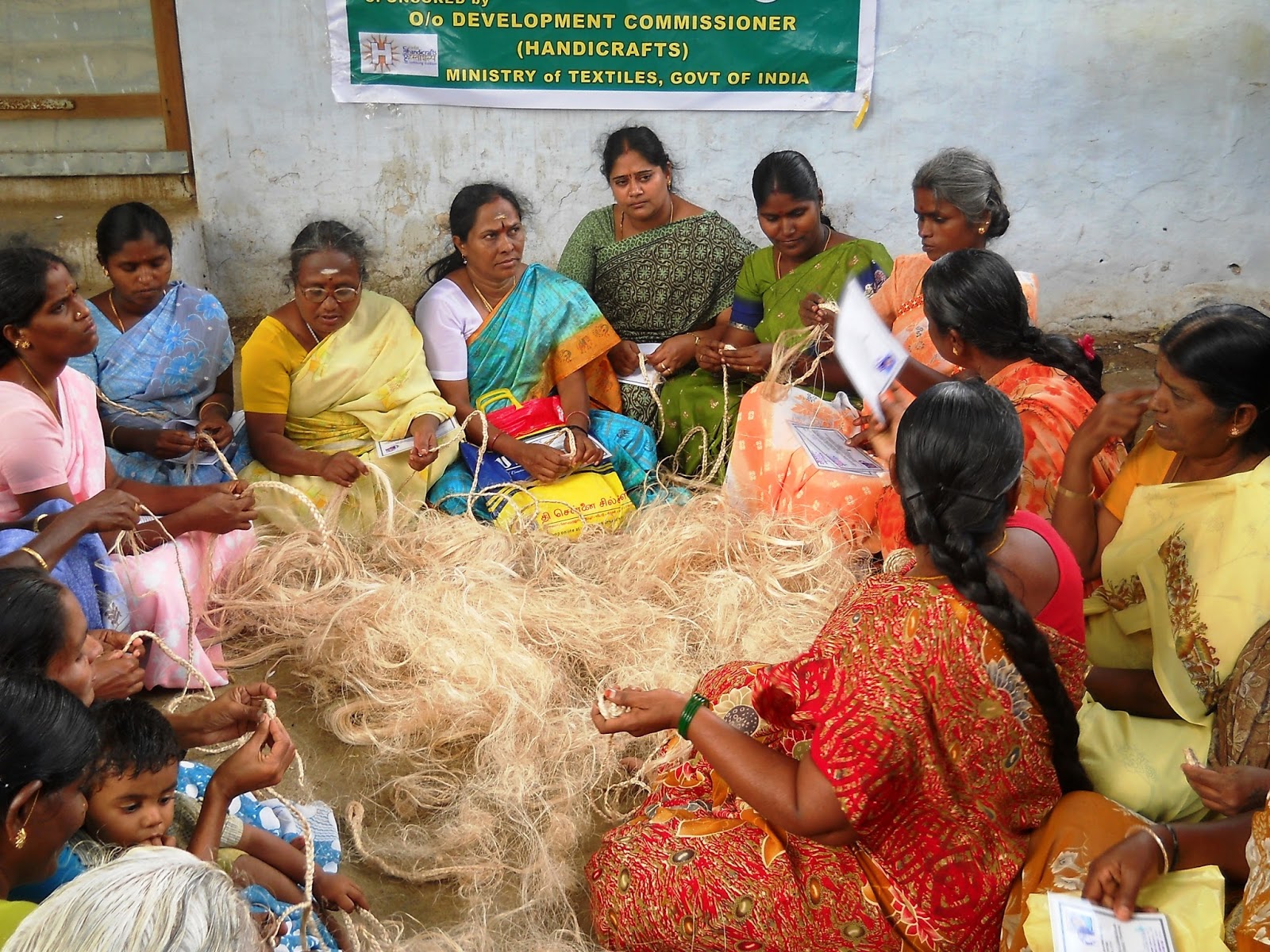 Eco Green Unit Banana fibre craft Training for Rural Women Groups in