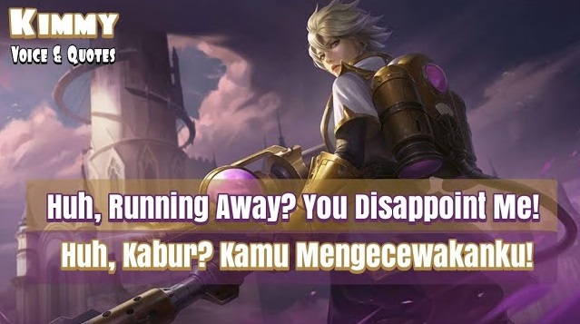 Kimmy voice lines and quotes Mobile Legends