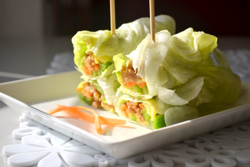 the FUSS FREE chef Cold Lettuce Rolls