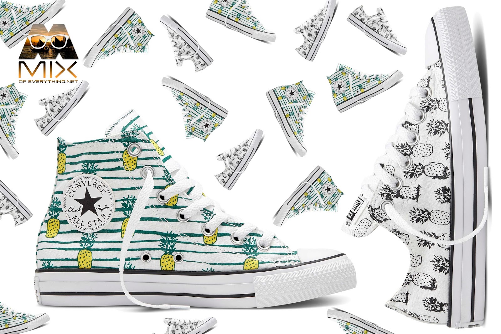 pineapple chuck taylors