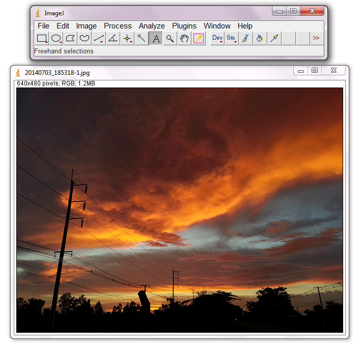 My imageJ เมนู Image with ImageJ [ตอนที่ 84] Lookup Tables, Apply LUT