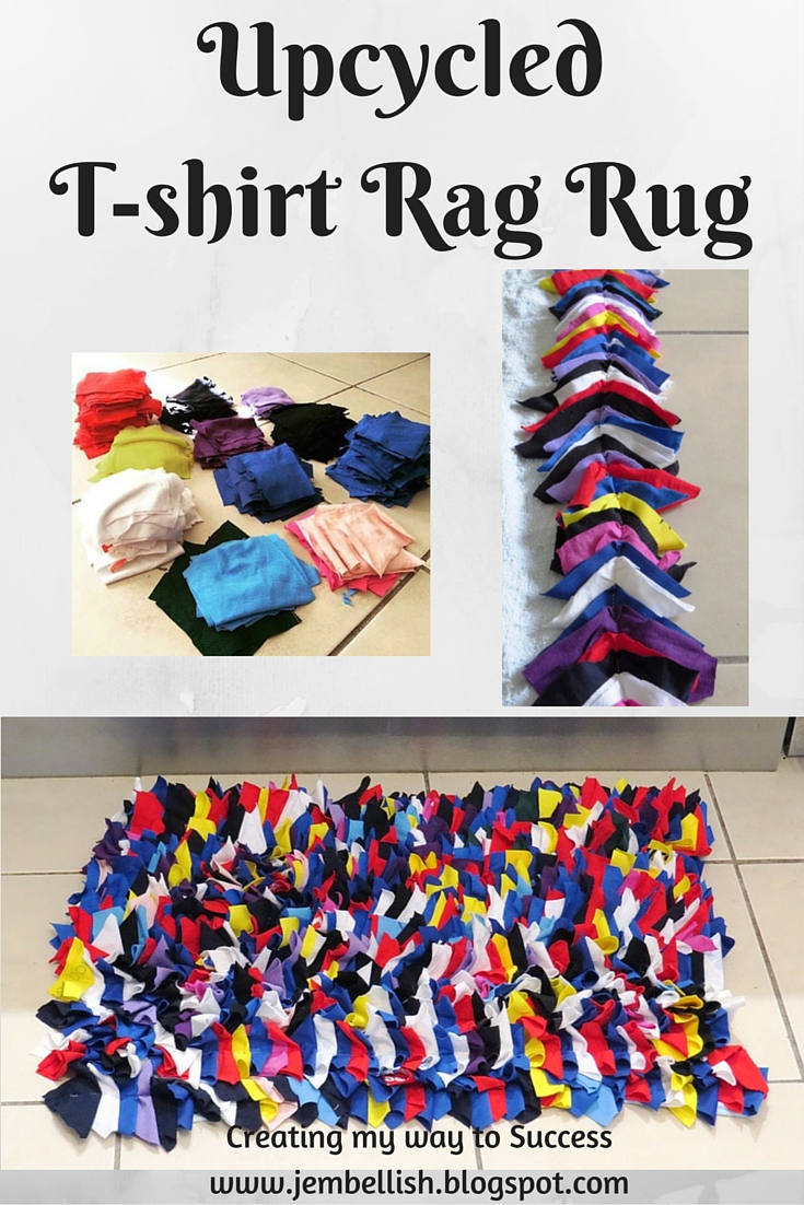 Creating my way to Success Upcycled Tshirt Rag Rug