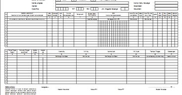 Contoh Formulir F101