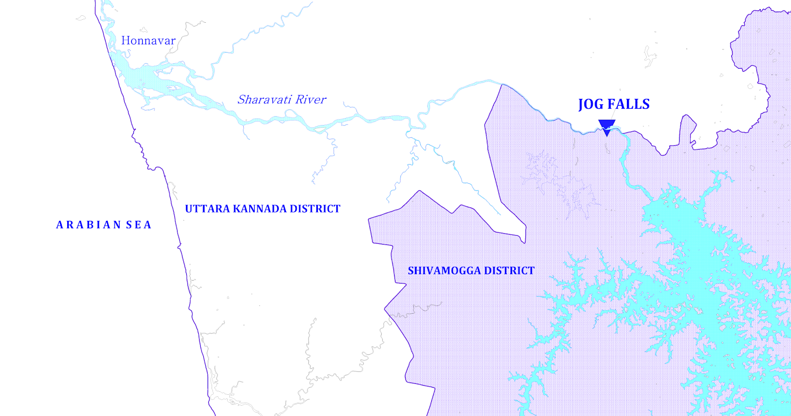 Jog Falls Karnataka Map Geo Karnataka: 30. Jog Falls In The Backdrop Of Sahyādri Ranges