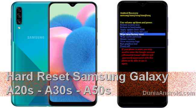 Cara Recovery Mode Reset Samsung A20s A30s A50s Dunia