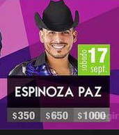 boletos espinoza paz palenque feria tijuana 2016 espinoza paz feria tijuana 2016