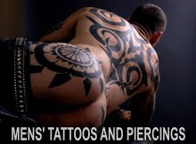 MENS' TATTOOS AND PIERCINGS