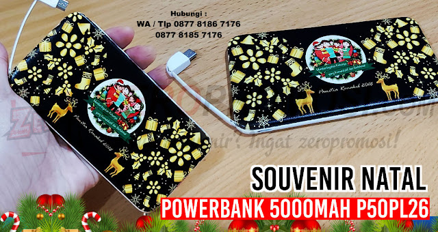 Powerbank Arden 5000 mAH P50PL26, Power Bank Slim with built in cable 5000 mAh