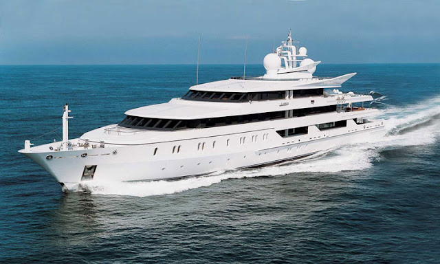 The Indian Empress, one of the largest yachts in the world available for charter
