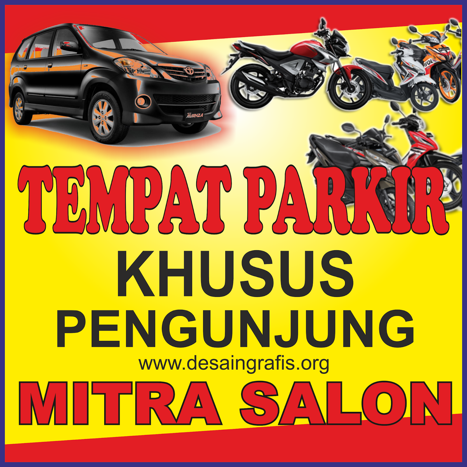 Desain Banner Parkir cdr Kumpulan Desain Grafis CorelDraw
