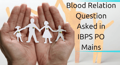 Blood Relation Questions asked in IBPS PO Mains 