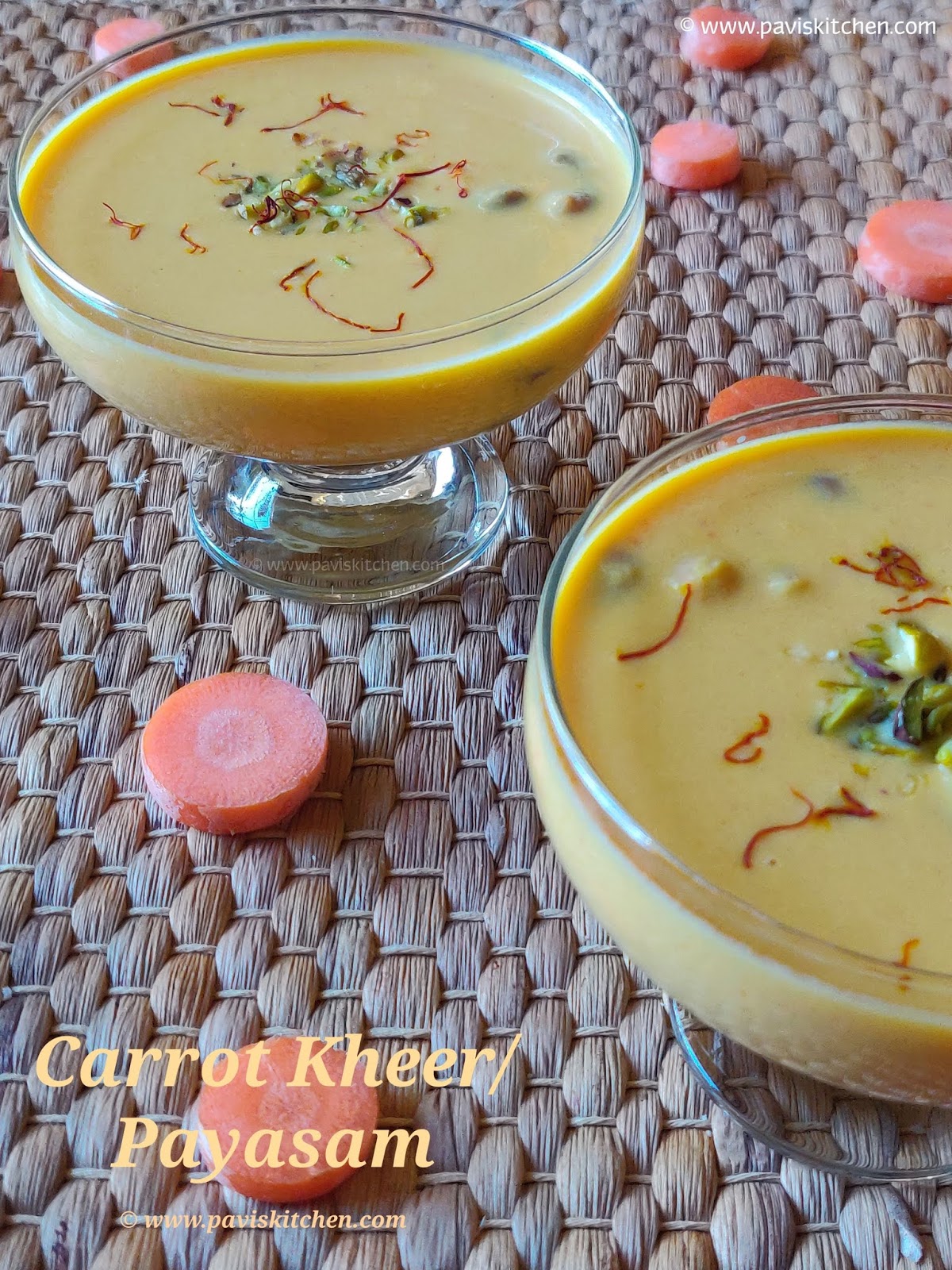 Carrot Payasam Recipe | Carrot Kheer Recipe | Gajar Ka Kheer