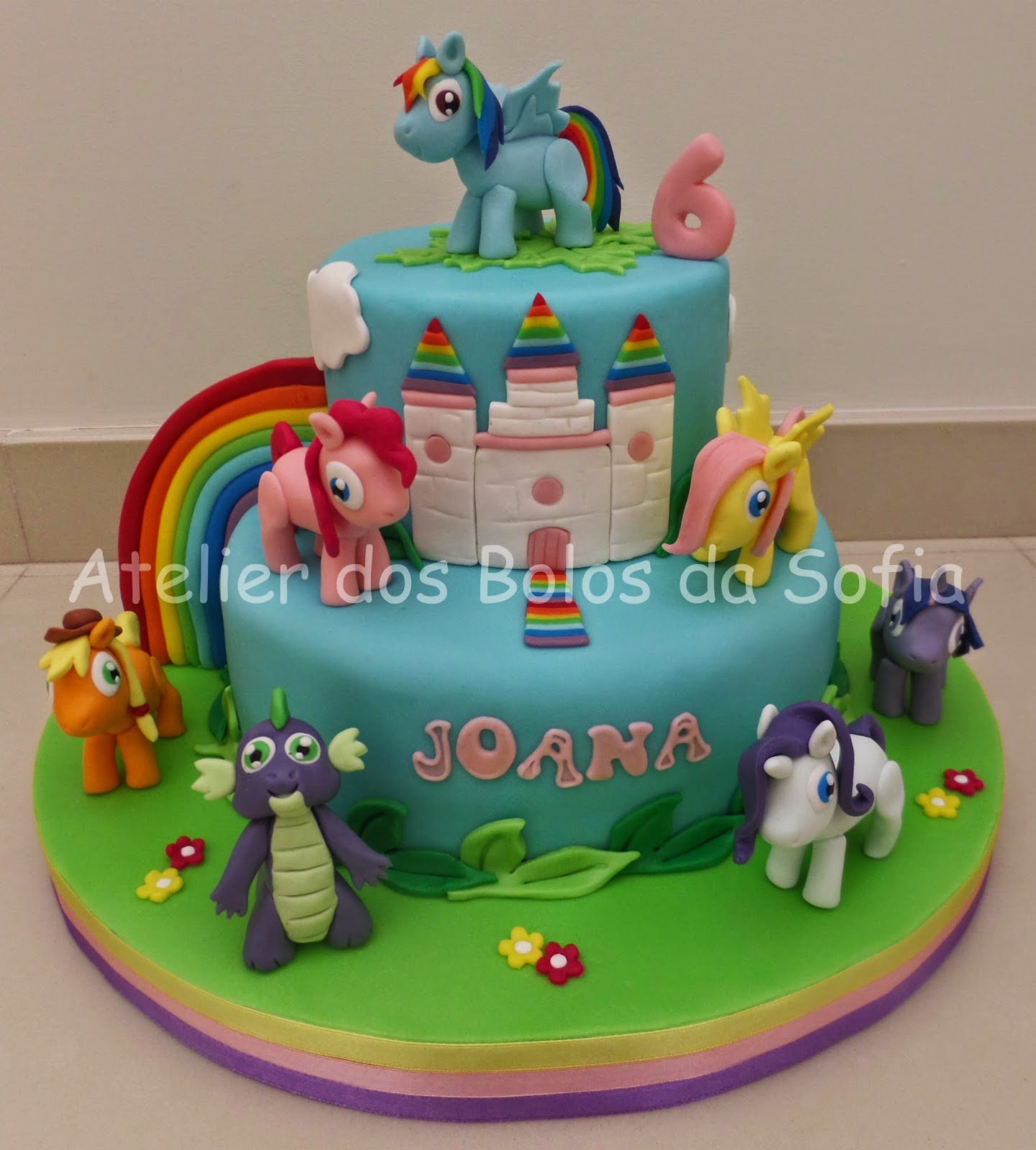 Atelier dos Bolos da Sofia: Bolo + Artigos para festa "My Little Pony"