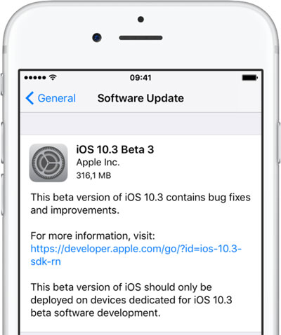 الجديد في  iOS 10.3