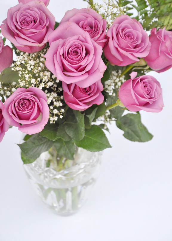Dried Light Pink Roses Bunch