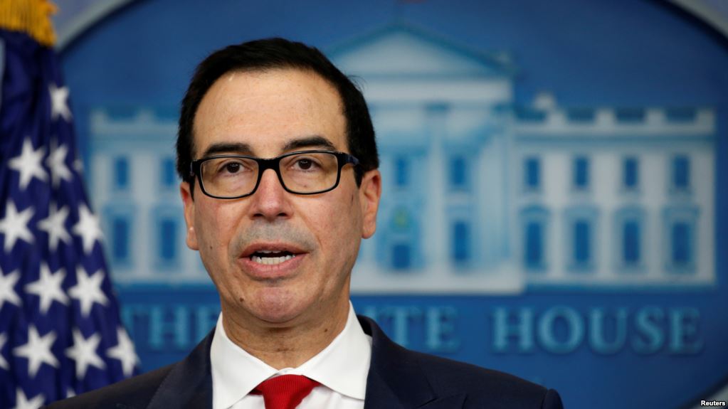 El secretario del Tesoro de Estados Unidos,  Steve Mnuchin