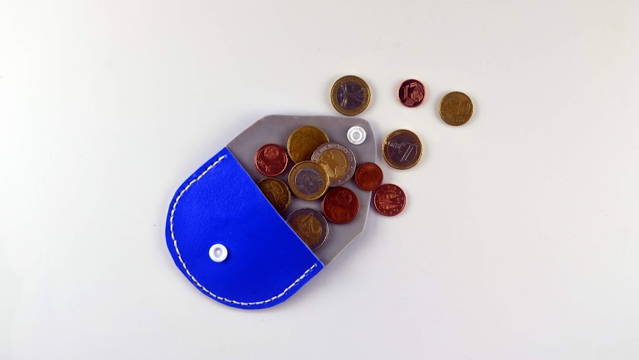 tutorial monederos fimo leather effect