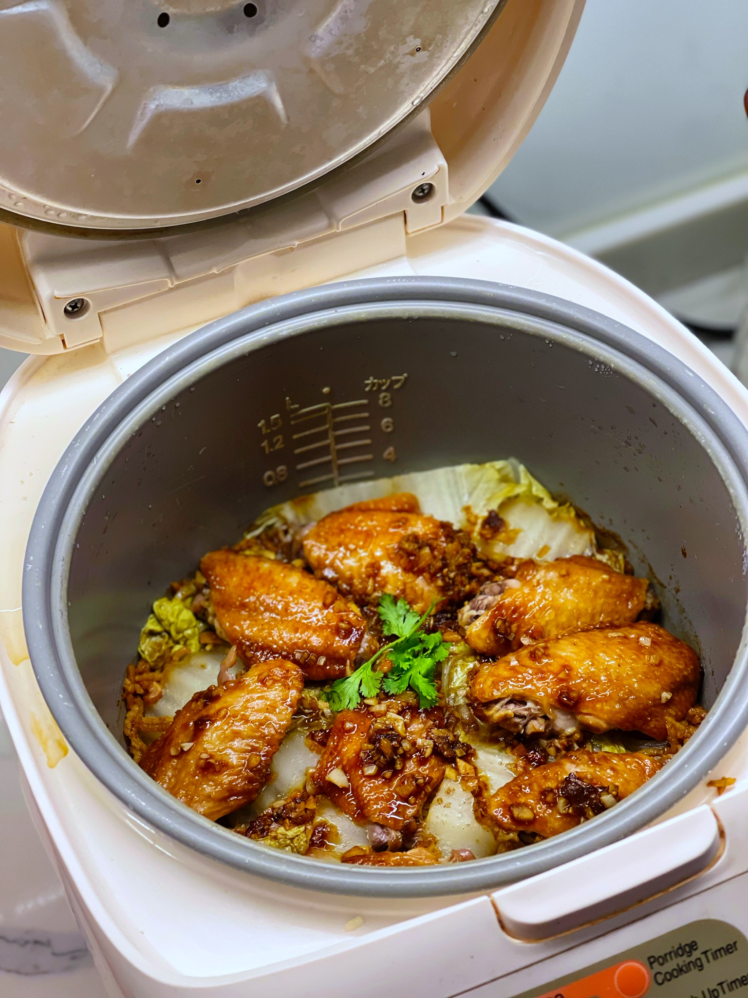 The Silver Chef Sesame Soya Chicken Wings Rice Cooker Recipe