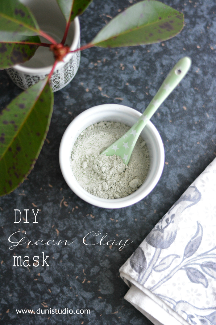 Duni's Studio Easy homemade organic face mask [ green clay ]
