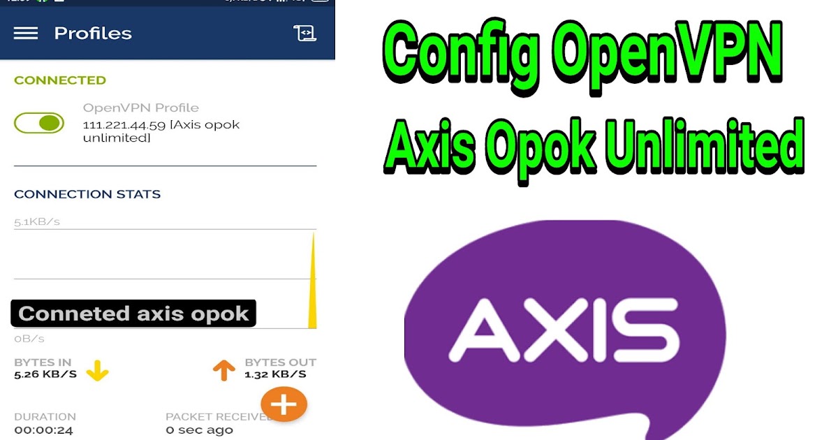 Config OpenVPN Axis Opok Unlimited Tarif GAOL 2020 KLIKINFO