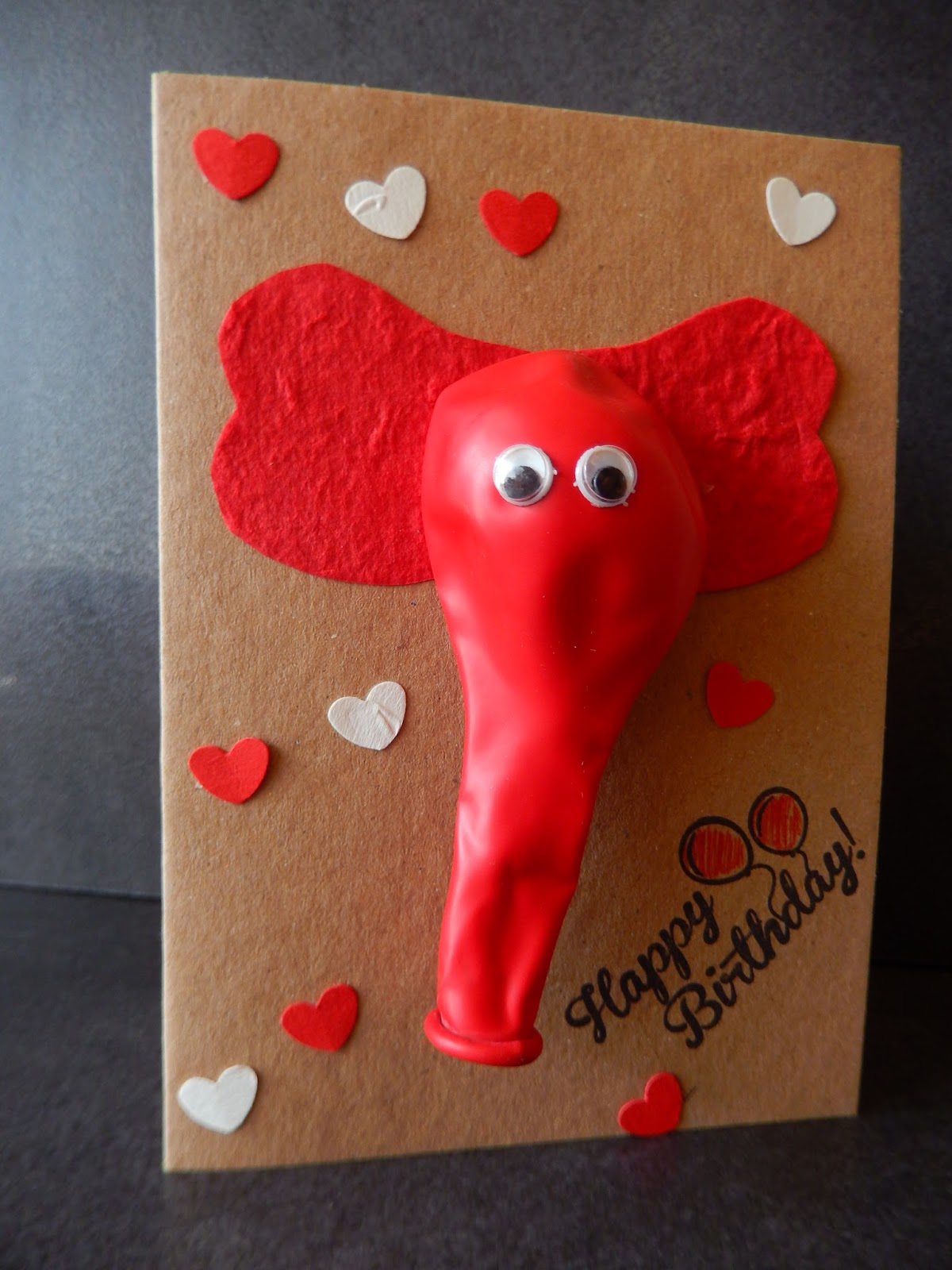 Kartenzauber und mehr....: Karte mit Luftballon für den Kindergeburtstag