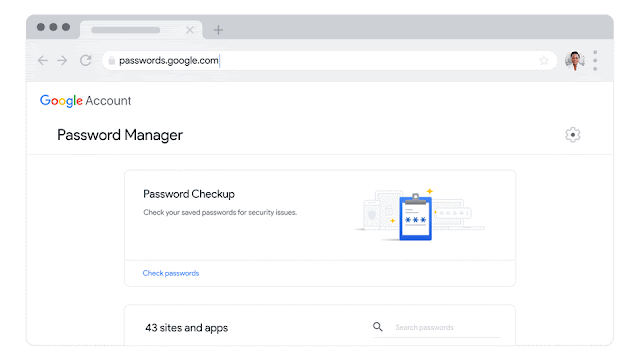 GIF zeigt den Passwordmanager