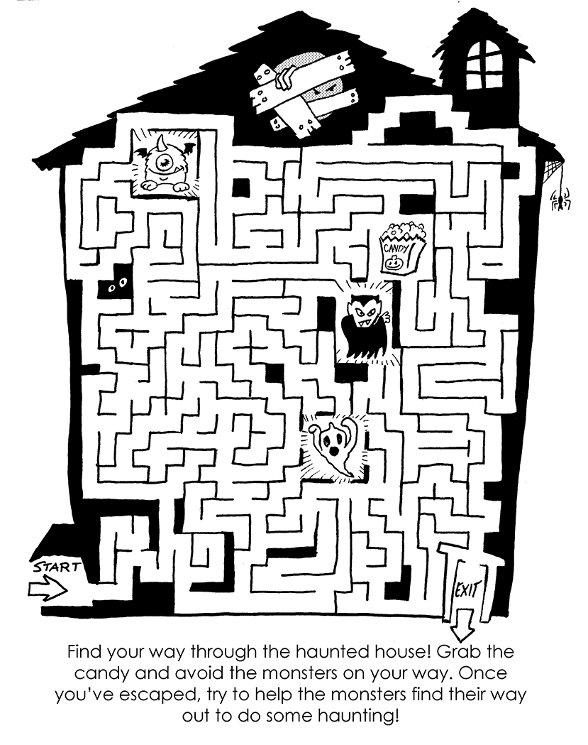 Plummy Press Haunted  House Maze  