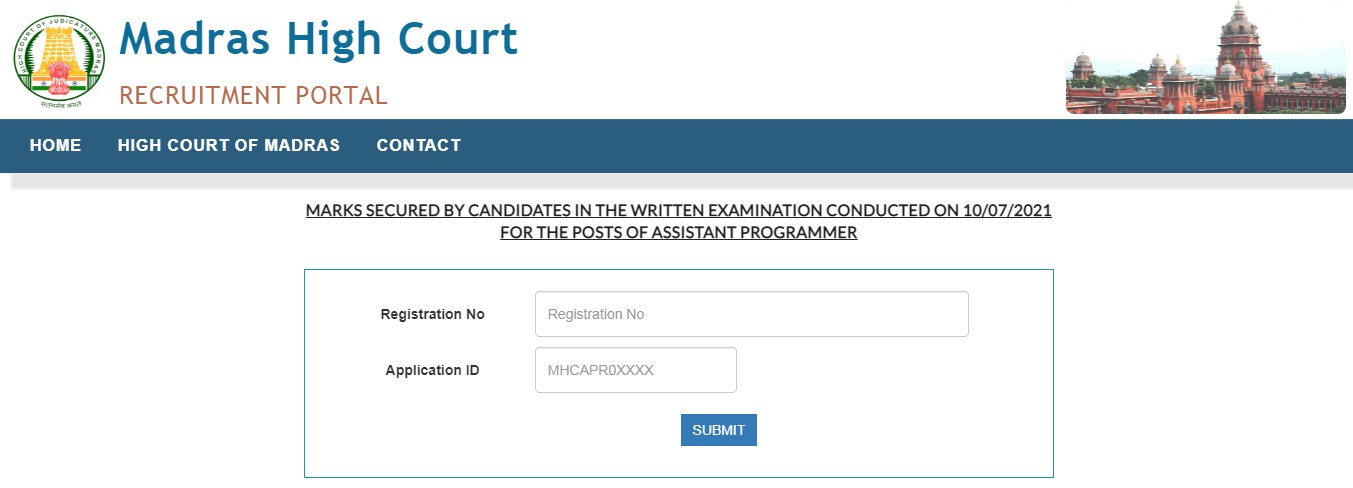 madras high court assistant programmer result 2021
