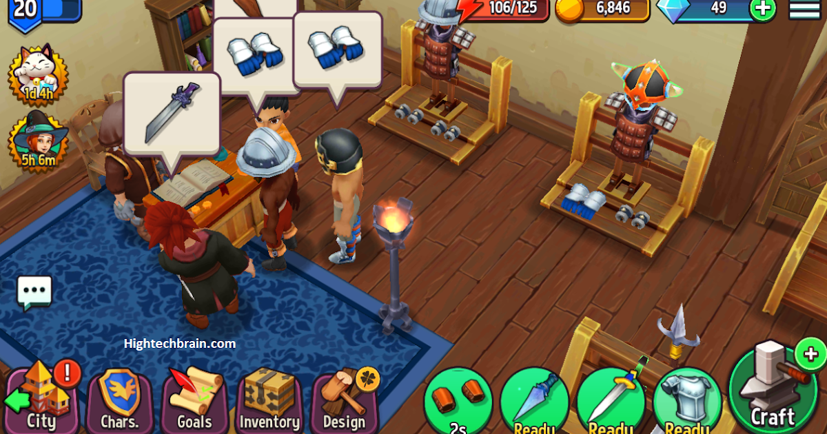 Shop Titans online game on mobile | High Tech Brain