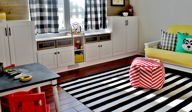 DIY Built-Ins for Playroom Storage