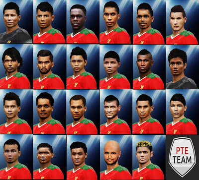 PES 2016 Real Indonesia Team Face untuk PTE Patch 5.1