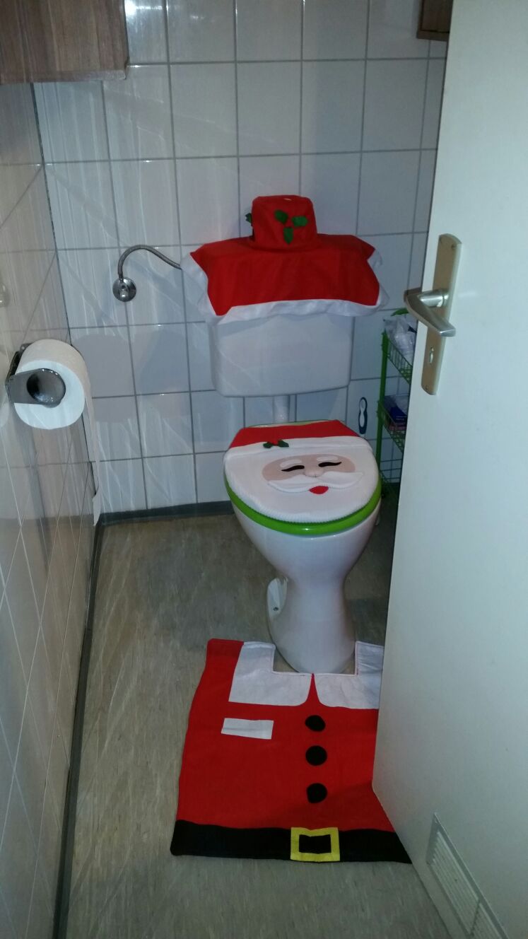 Mona's Blog Ohuhu Santa Weihnachten Toilet Seat Cover and Rug Set
