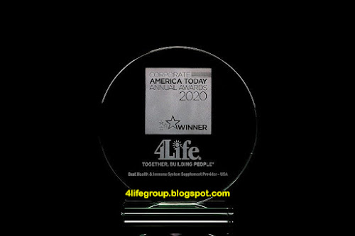 4Life Science : Top Award foto Corporate America Today Menamakan 4Life Penyedia Suplemen Sistem Imun Terbaik 2020