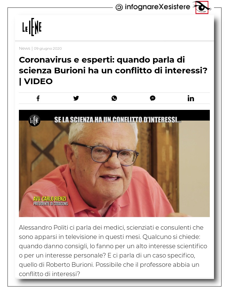 Infognare X Esistere Le Iene, il Codacons e la sottile arte della manipolazione della notizia Infognare X Esistere Le Iene, il Codacons e la sottile arte della manipolazione della notizia