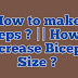 How to make biseps ? || बाइसेप्स कैसे बनाएं ?