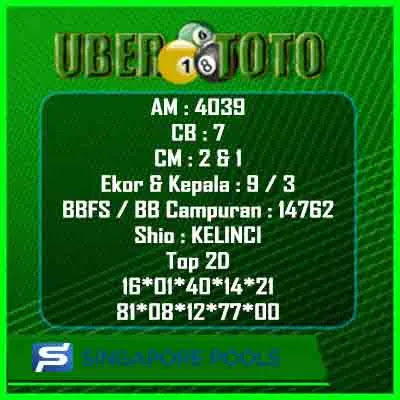 Syair Togel Sgp 19 Agustus 2021 - Ubertoto