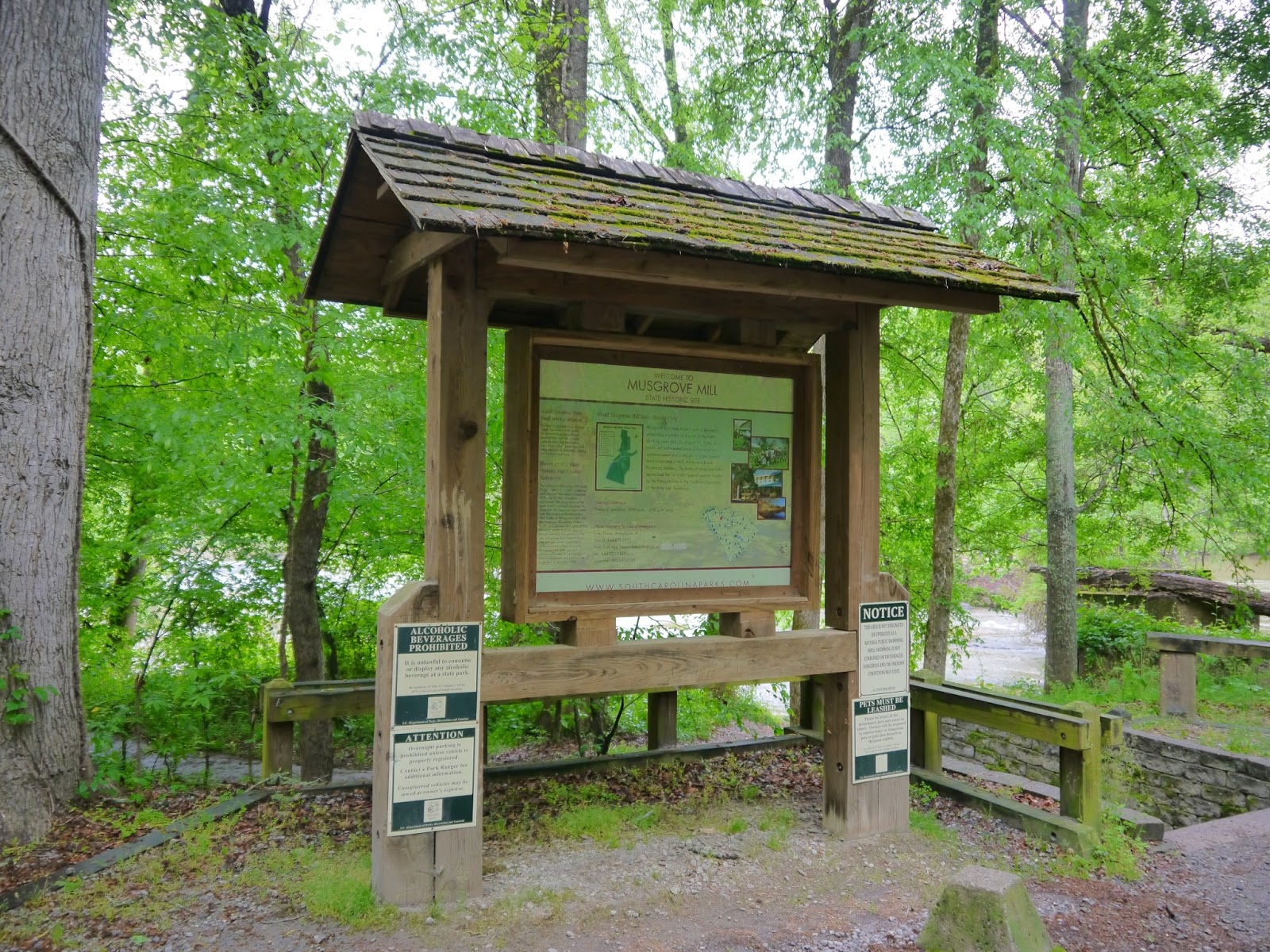 American Travel Journal Enoree River Shoals Musgrove Mill State