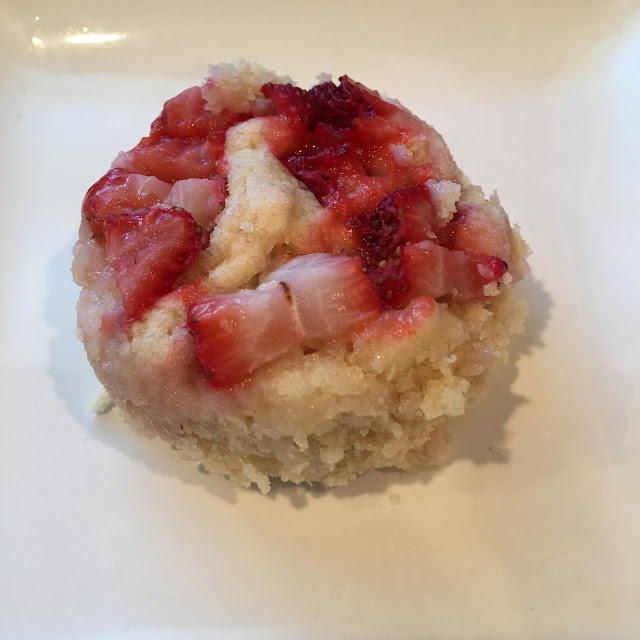 Lulu Cooks and Tells Strawberry Muffin in a Mug Using Homemade Pancake Mix