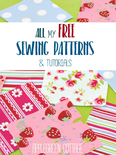​ALL ​the free sewing tutorials and patterns ​ever made by AppleGreen Cottage