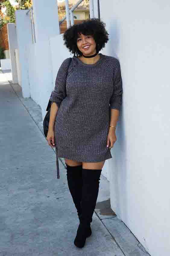 look plus size bota over the knee