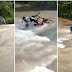 Viral Video Guru Honorer Tercebur Saat Terobos Sungai di Sukabumi