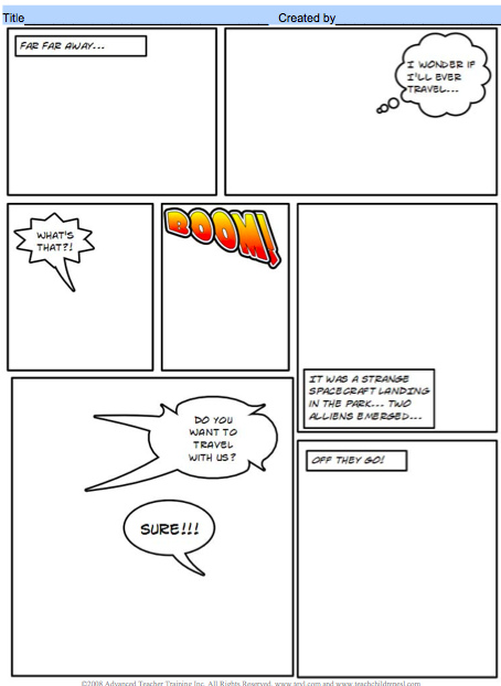 Mrs. Brooks's 3rd Grade: Comic Strip