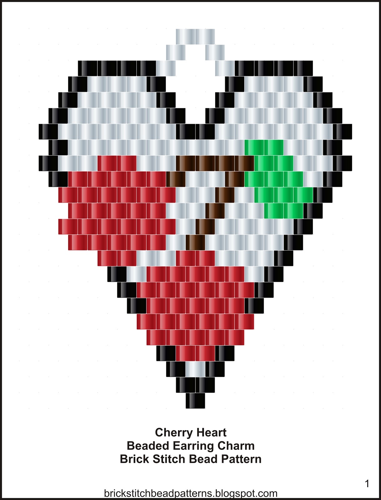 Brick Stitch Bead Patterns Journal Cherry Heart Brick Stitch Beaded brick-stitch-bead-patterns-journal-cherry-heart-brick-stitch-beaded