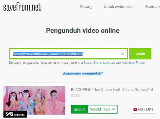 download video youtube di save form net