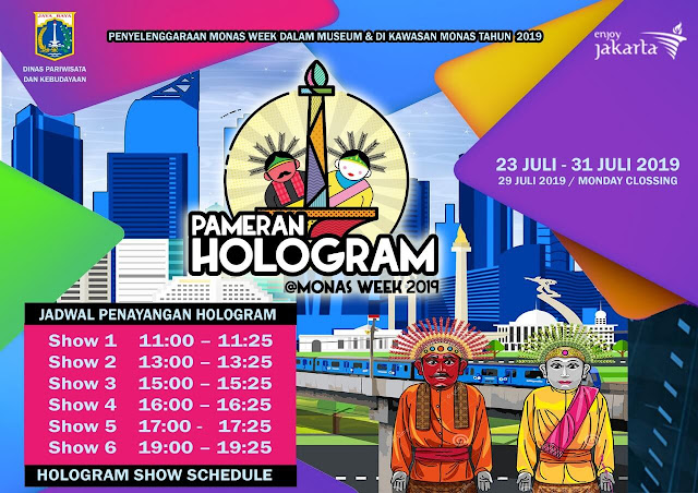 Monas Week 2019 Menggelar Sejarah Jakarta Dalam Ilustrasi Hologram jadwal pameran hologram, monas week 2019