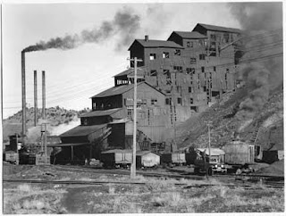 Antrasit kömür kırıcı ve santral binaları, New Mexico, 1935 yaklaşık
