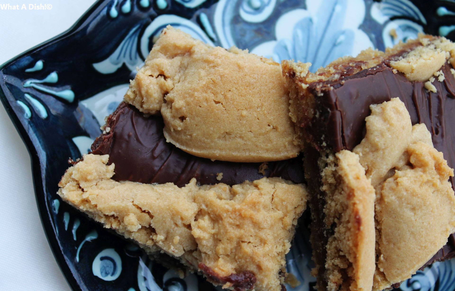 What A Dish! Peanut Butter Fudge Bars